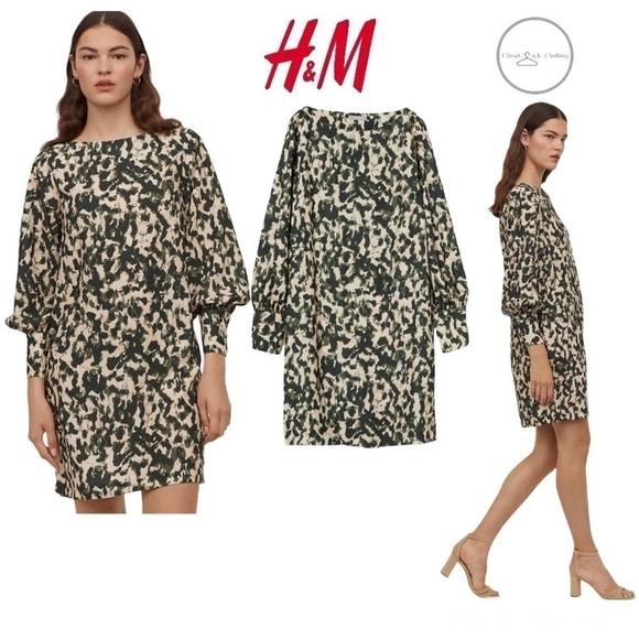 H&M Dresses & Skirts - H&m Boat-neck Satin Dress